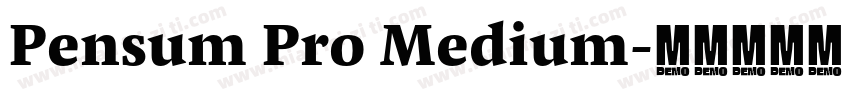 Pensum Pro Medium字体转换